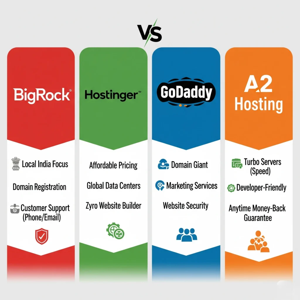Bigrock vs alternatives