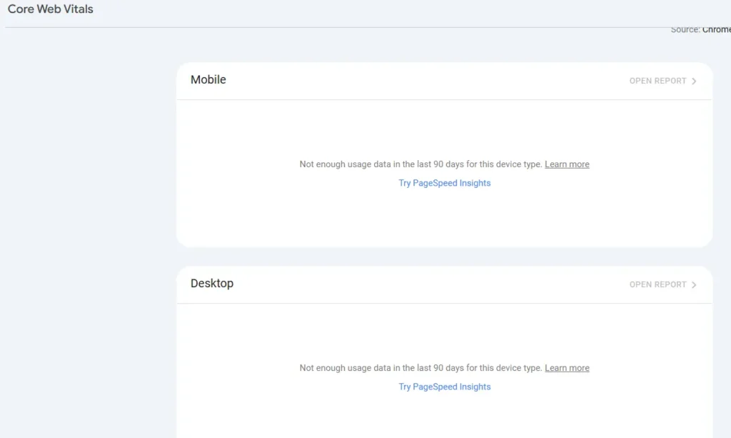 Core web vital-report in google search console Core web vital-report in google search console