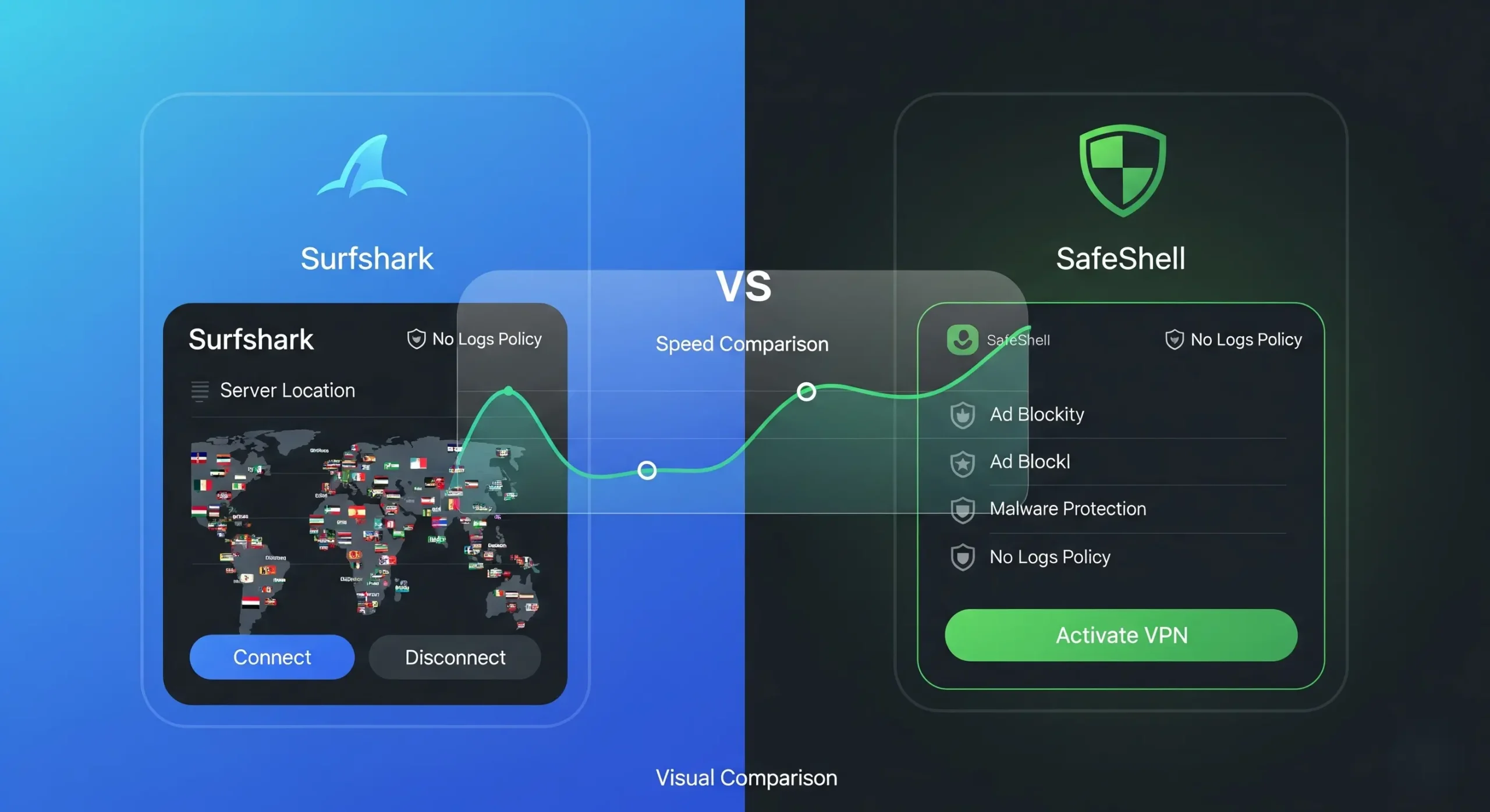 Surfshark Vs SafeShell VPN