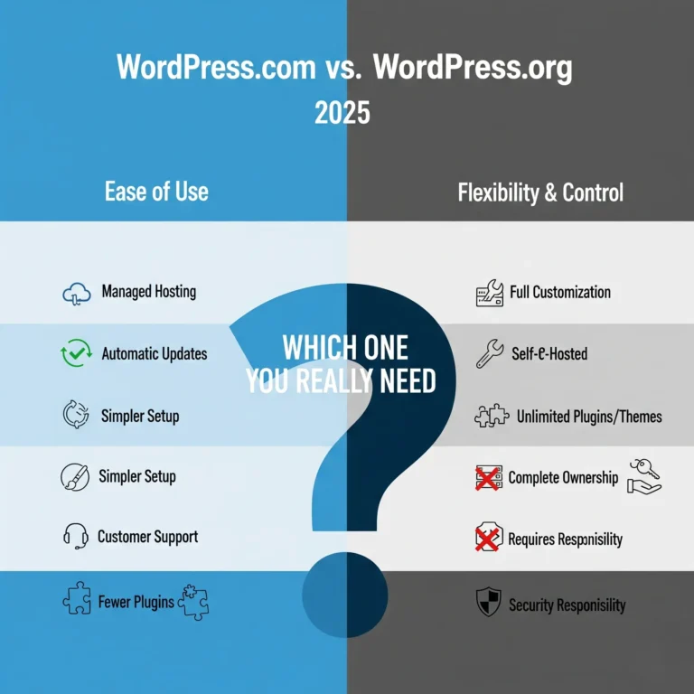 Wordpress.com vs wordpress.org