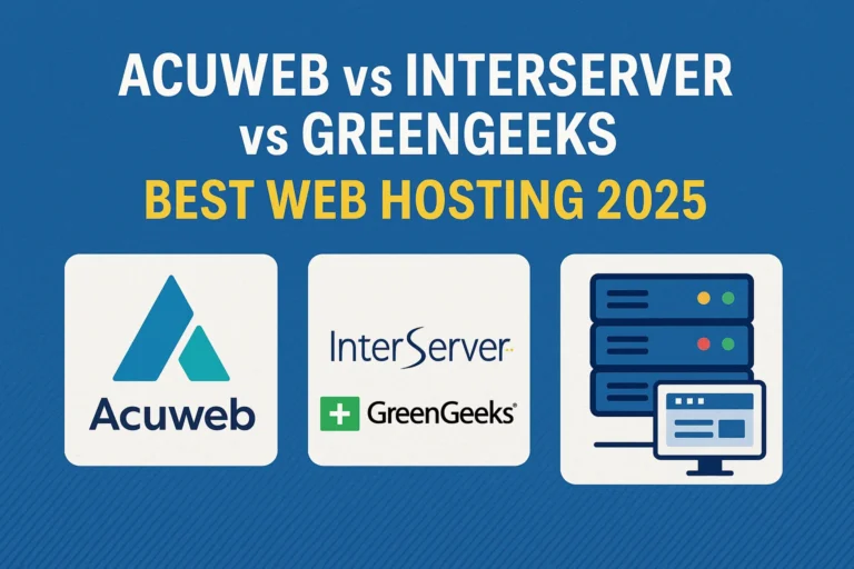 accuweb vs interserver vs greengeeks review 2025