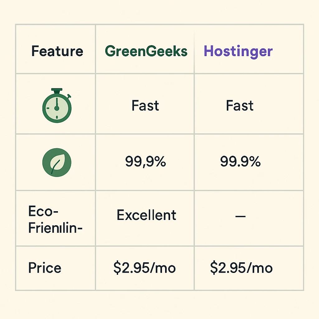 features comparision