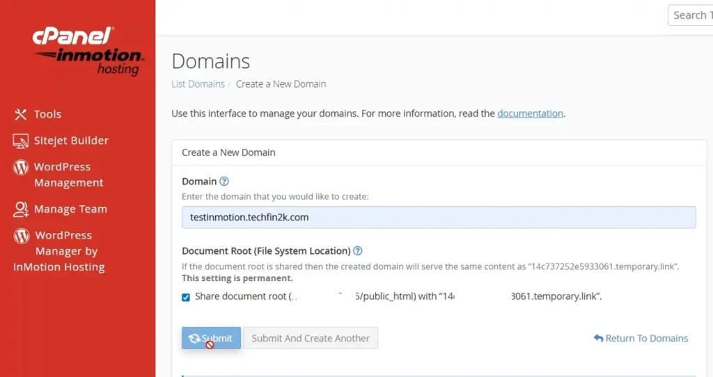 inmotion-create-subdomain-submit