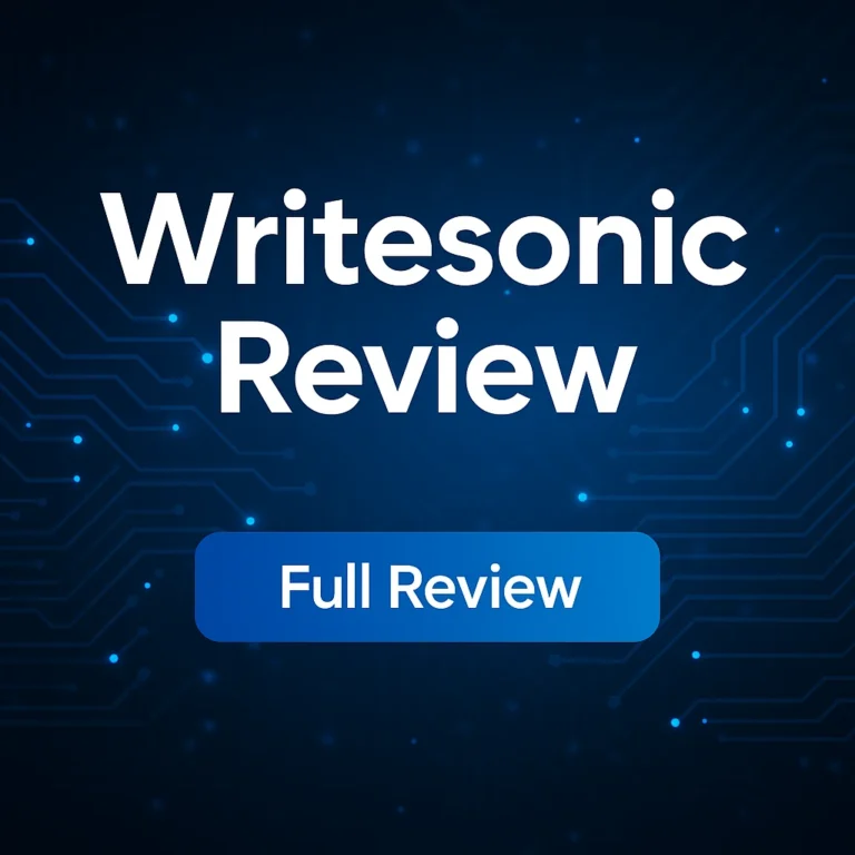 Writesonic AI writing tool review banner for 2025